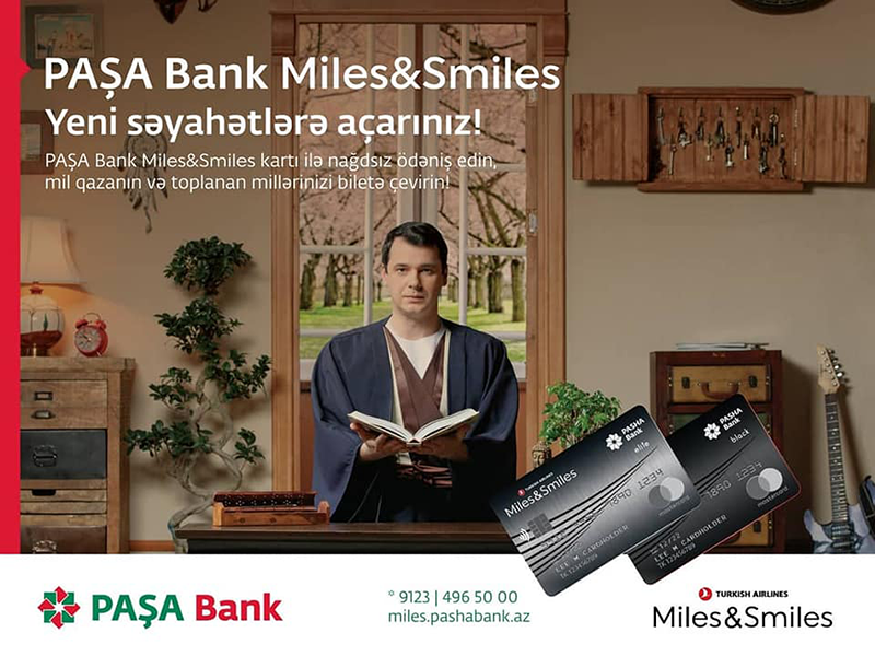 36- 2019 Paşa Bank və Türk Hava Yolları Miles & Smiles, reklam posteri